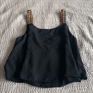 Black tank top